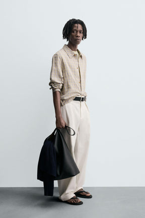 TEXTURED CHECK SHIRT - Image 4