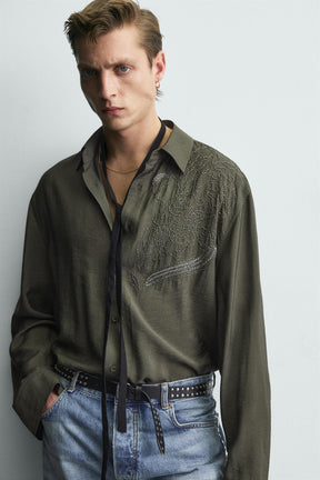 LIMITED EDITION EMBROIDERED SHIRT WITH RHINESTONES - Image 5