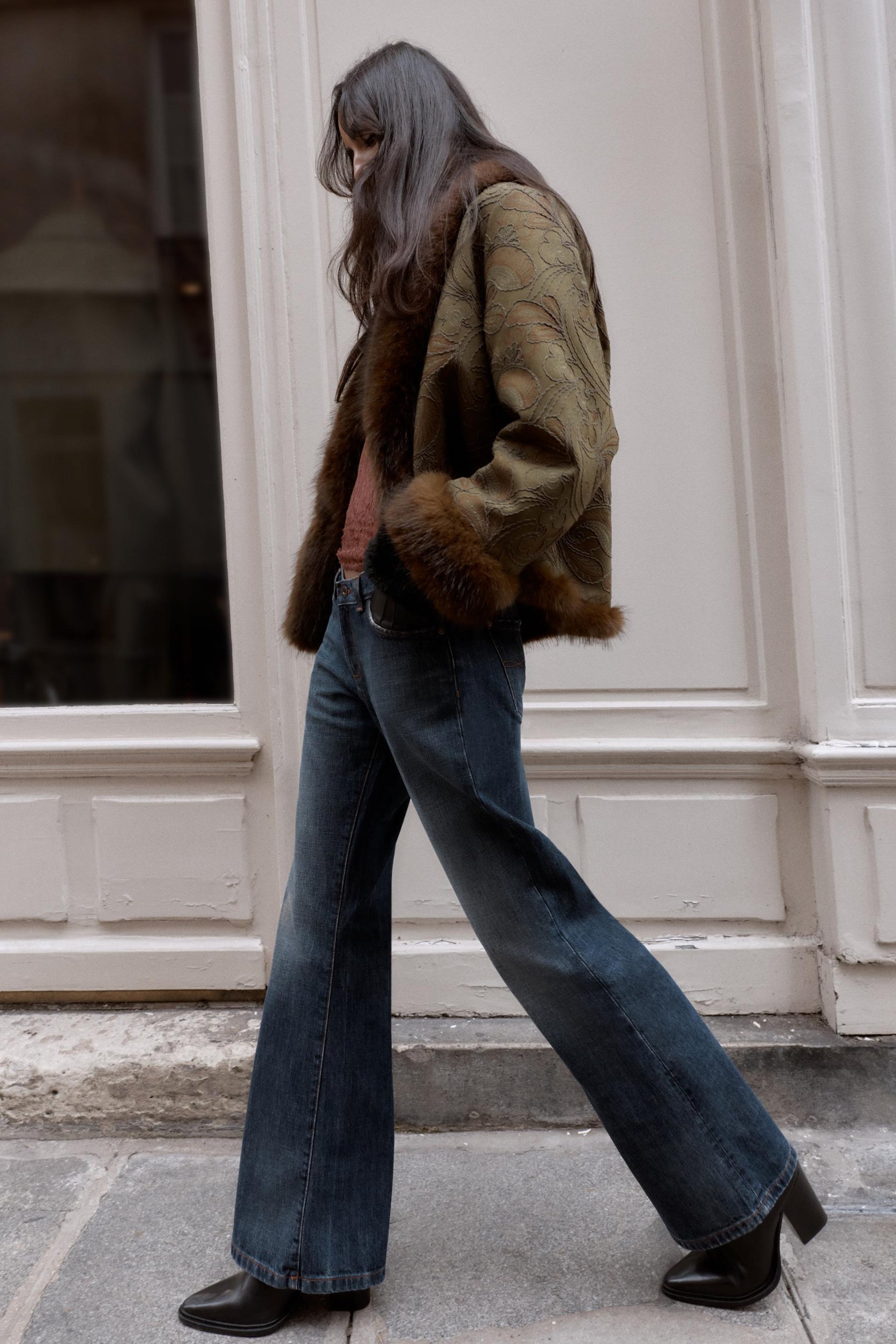 Low-Rise Bootcut Jeans