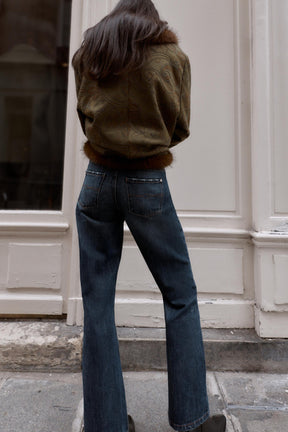 Low-Rise Bootcut Jeans