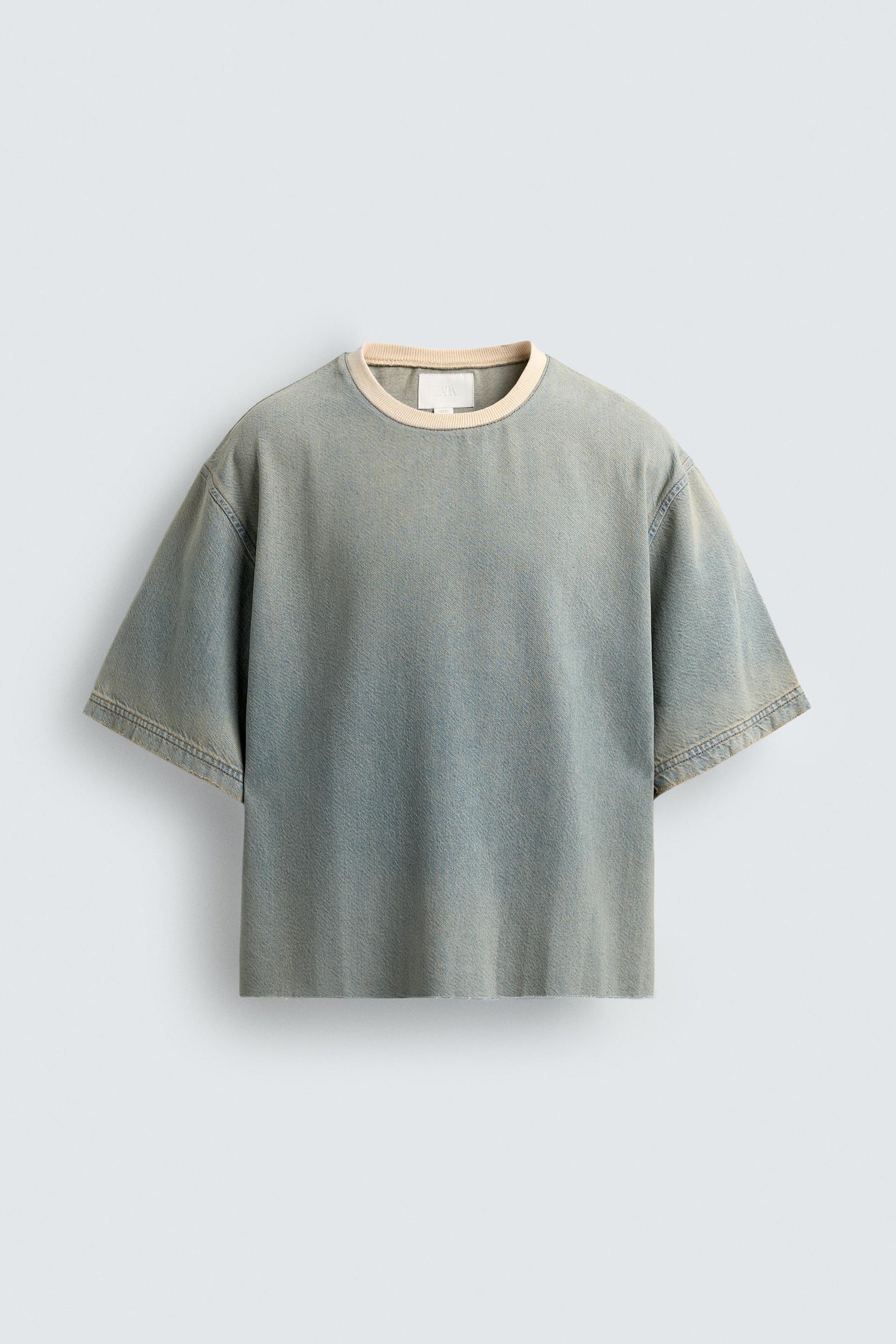 WASHED DENIM T-SHIRT - Image 8