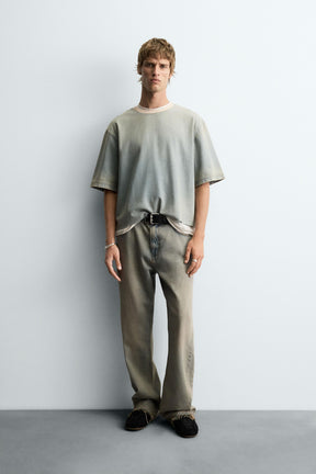 WASHED DENIM T-SHIRT - Image 1