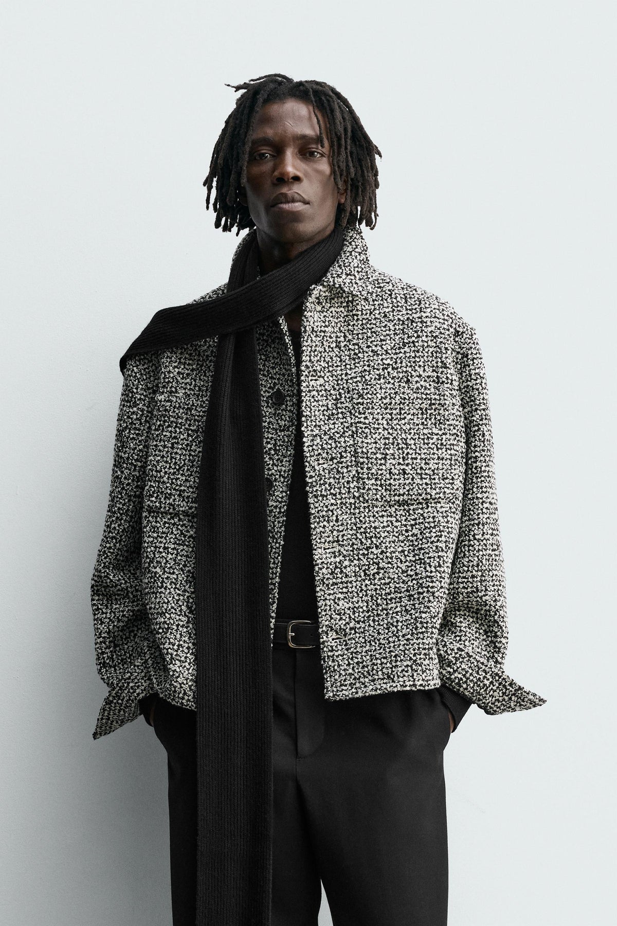 TEXTURED OVERSHIRT WITH POCKETS - Image 2