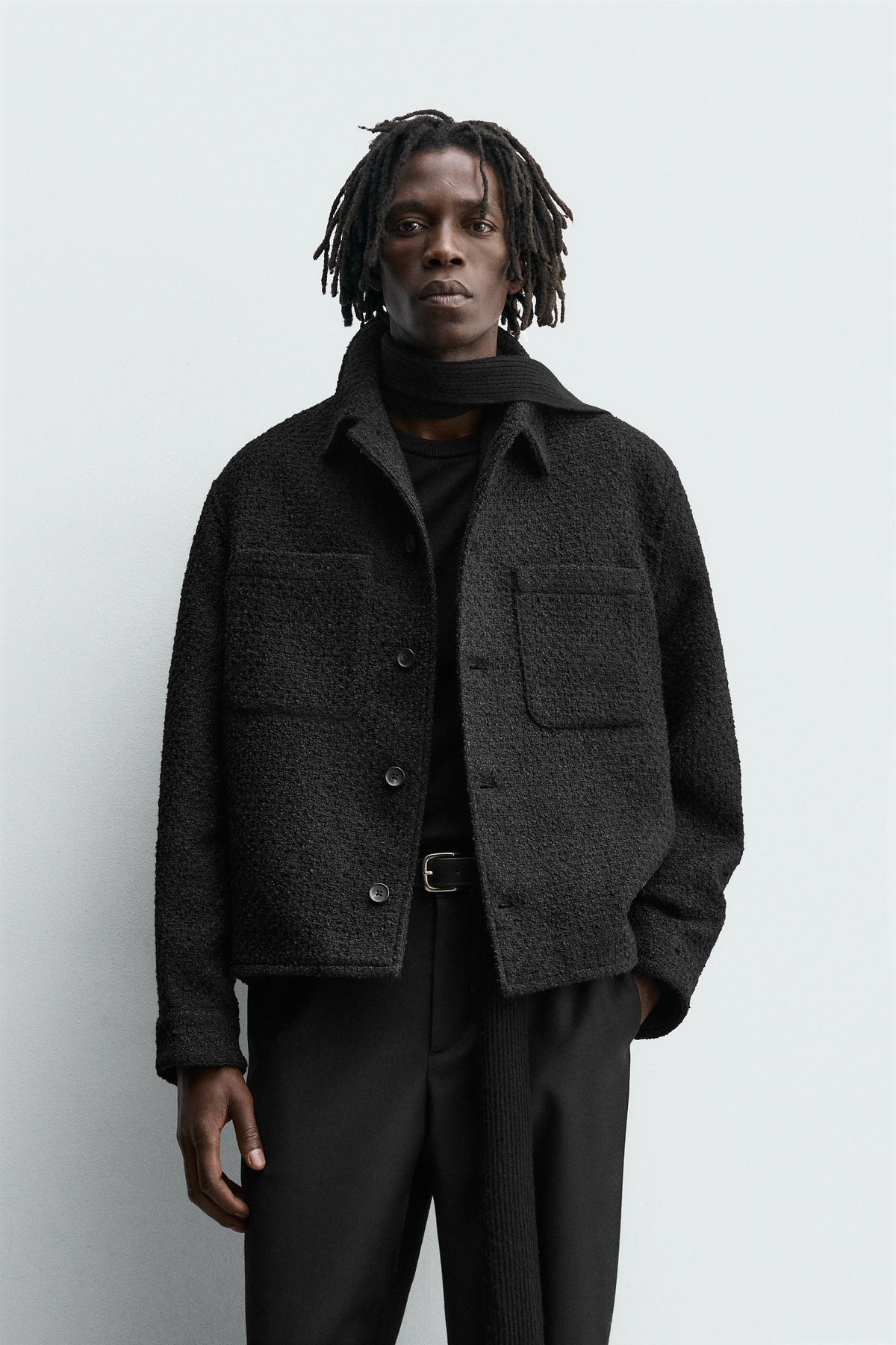 TEXTURED OVERSHIRT WITH POCKETS - Image 2