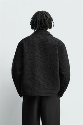 TEXTURED OVERSHIRT WITH POCKETS - Image 3