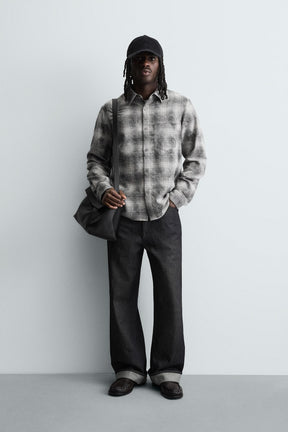 RELAXED FIT CHECK SHIRT - Image 1