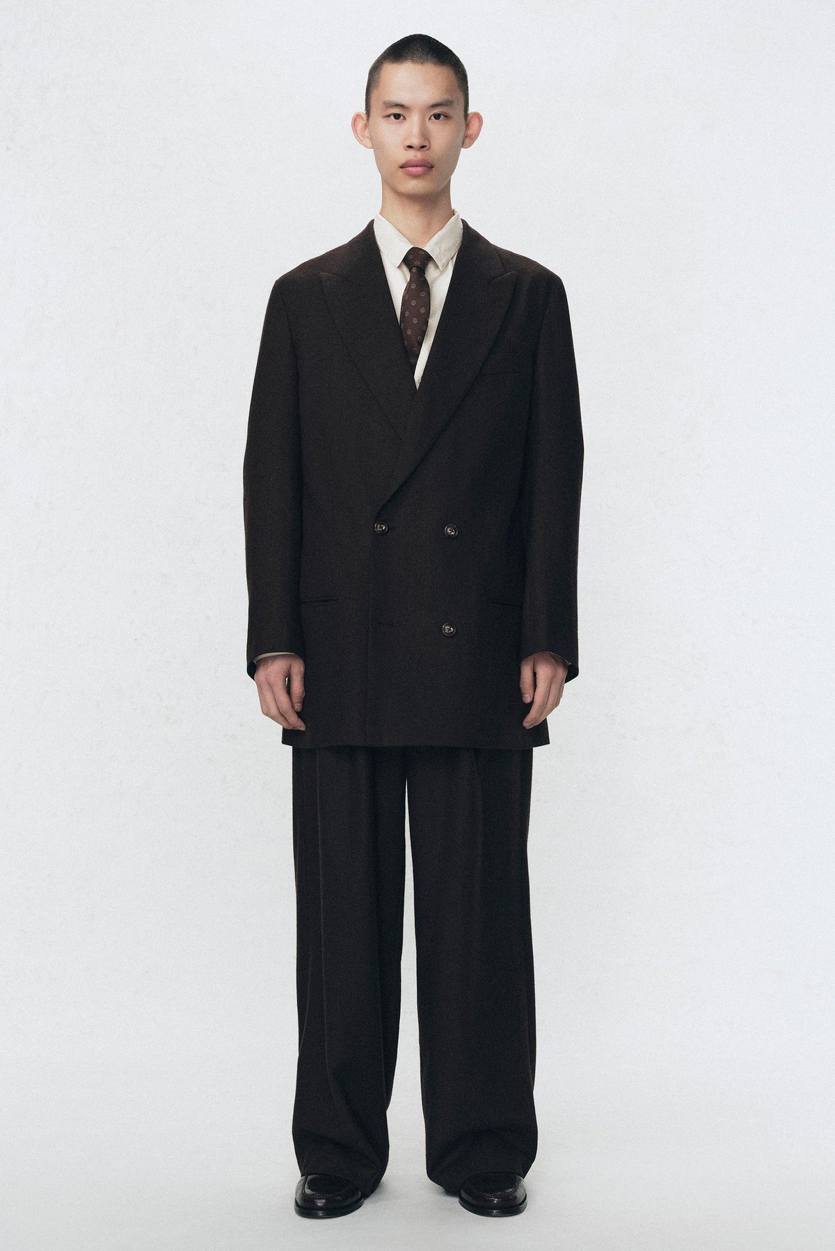 PLEATED FLANNEL SUIT TROUSERS SOSHIOTSUKI X - Image 1