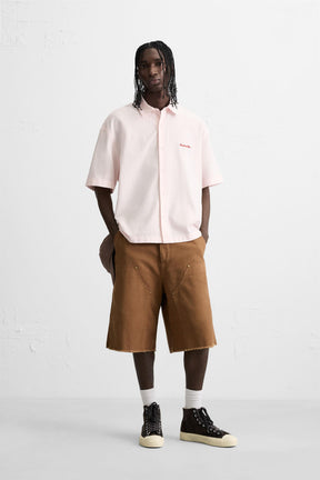 CONTRAST EMBROIDERY SHIRT - Image 1