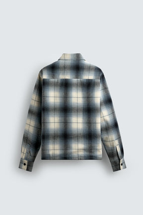 CONTRAST CHECK OVERSHIRT - Image 7