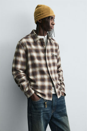 EMBROIDERED CHECK SHIRT - Image 6