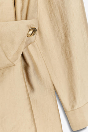 BUTTON WRAP SHIRT