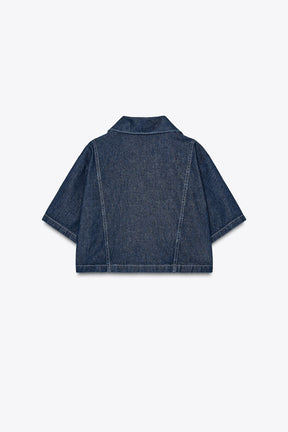 Denim Short Shirt