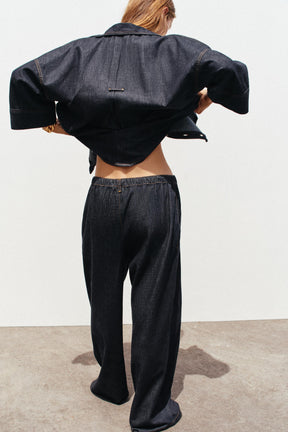 Wide-leg Jogger Jeans