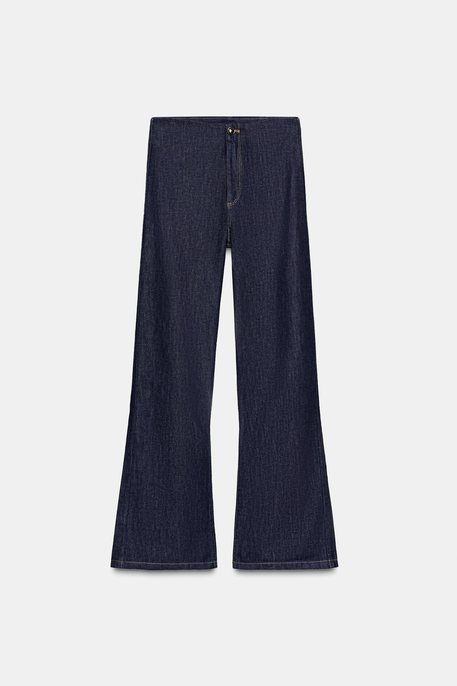 High-waist wide-leg jeans