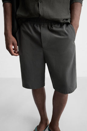 RELAXED FIT COTTON BERMUDA SHORTS - Image 5