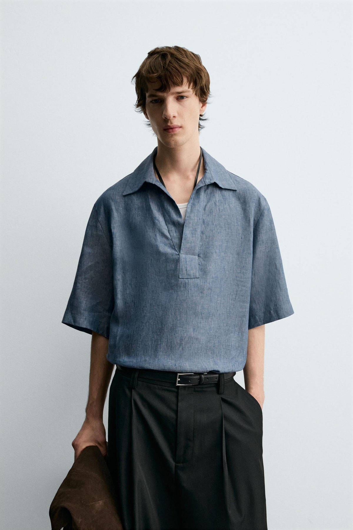 100% LINEN POLO SHIRT - Image 2