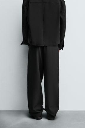 RELAXED FIT PLEATED TROUSERS - Image 3