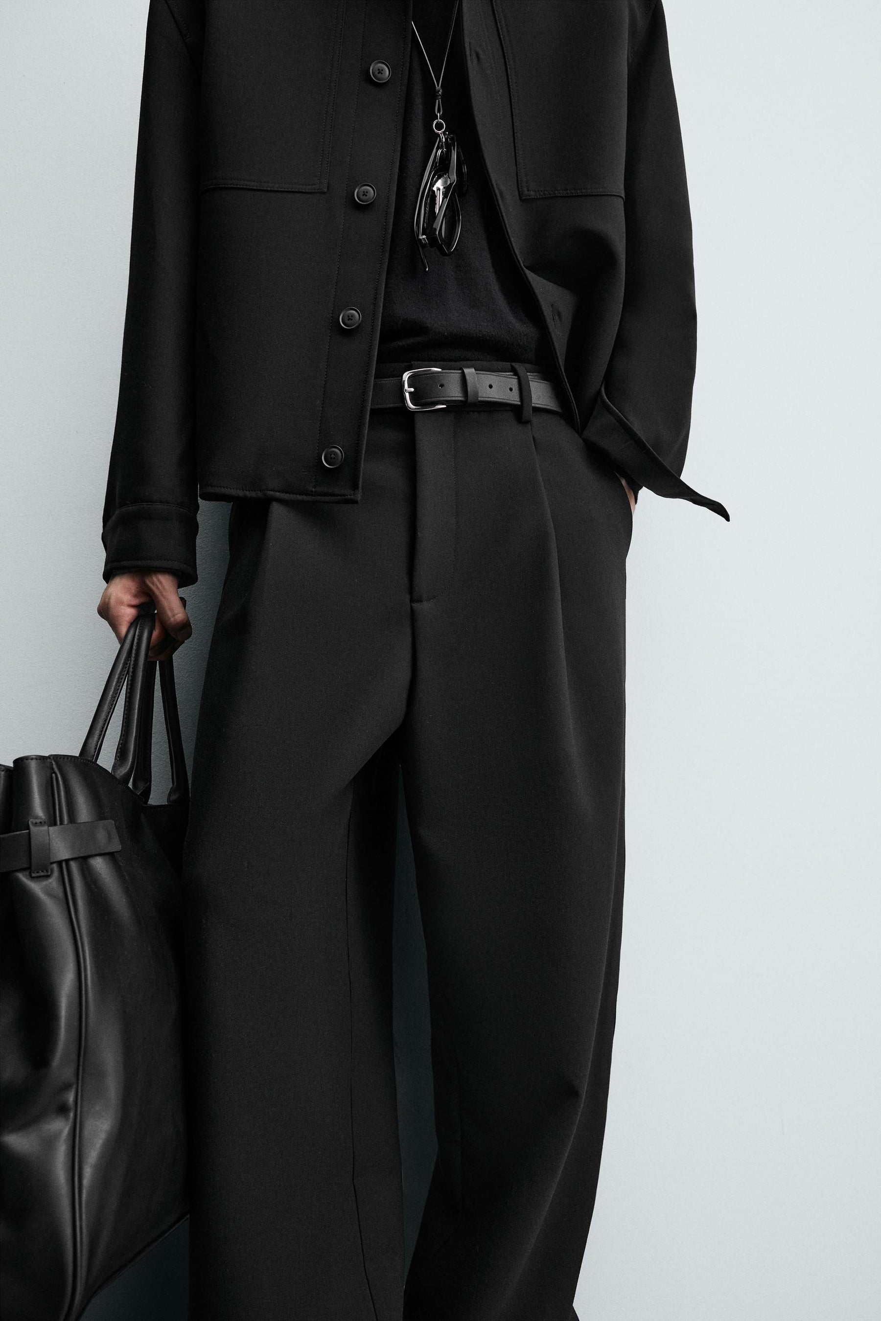 RELAXED FIT PLEATED TROUSERS - Image 5