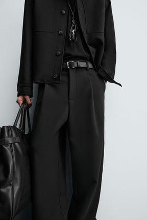 RELAXED FIT PLEATED TROUSERS - Image 5