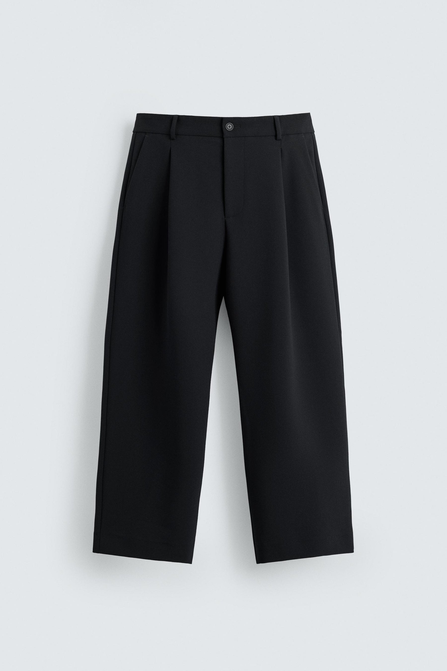 RELAXED FIT PLEATED TROUSERS - Image 7