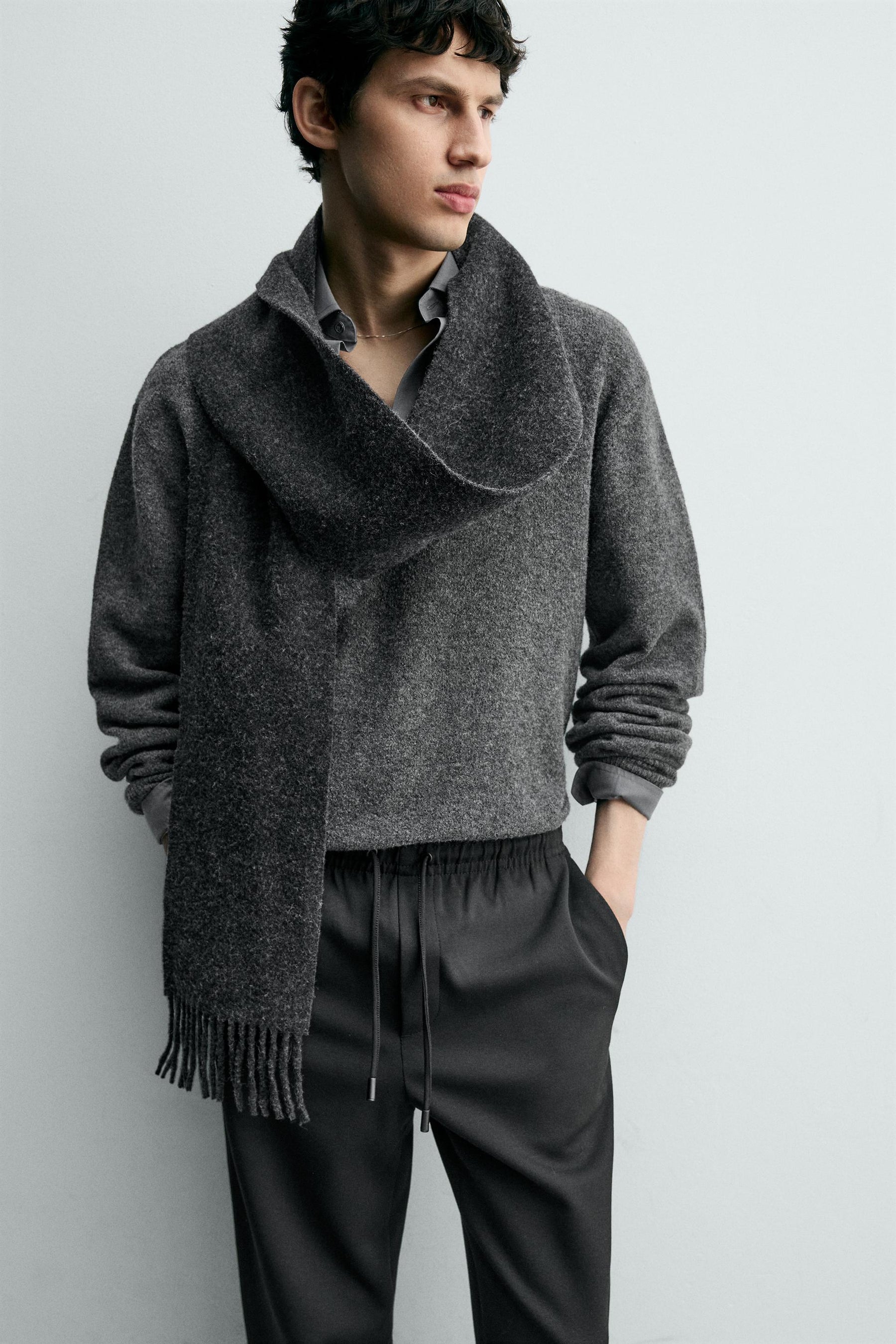 NON-IRON COMFORT JOGGER WAIST TROUSERS - Image 5