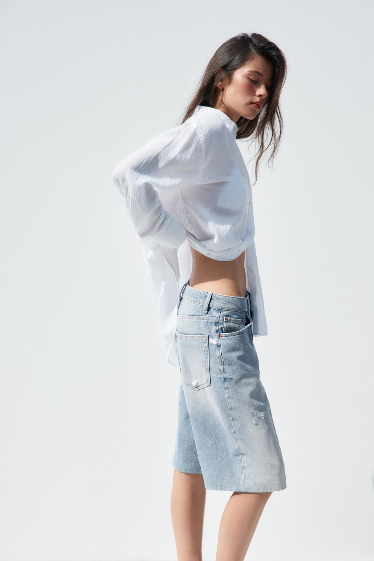 Oversized Gauze Shirt