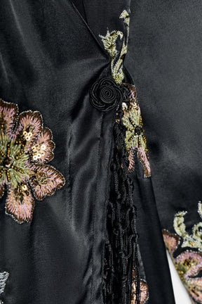 KIMONO WITH FLORAL EMBROIDERY AND FRINGES - Image 8