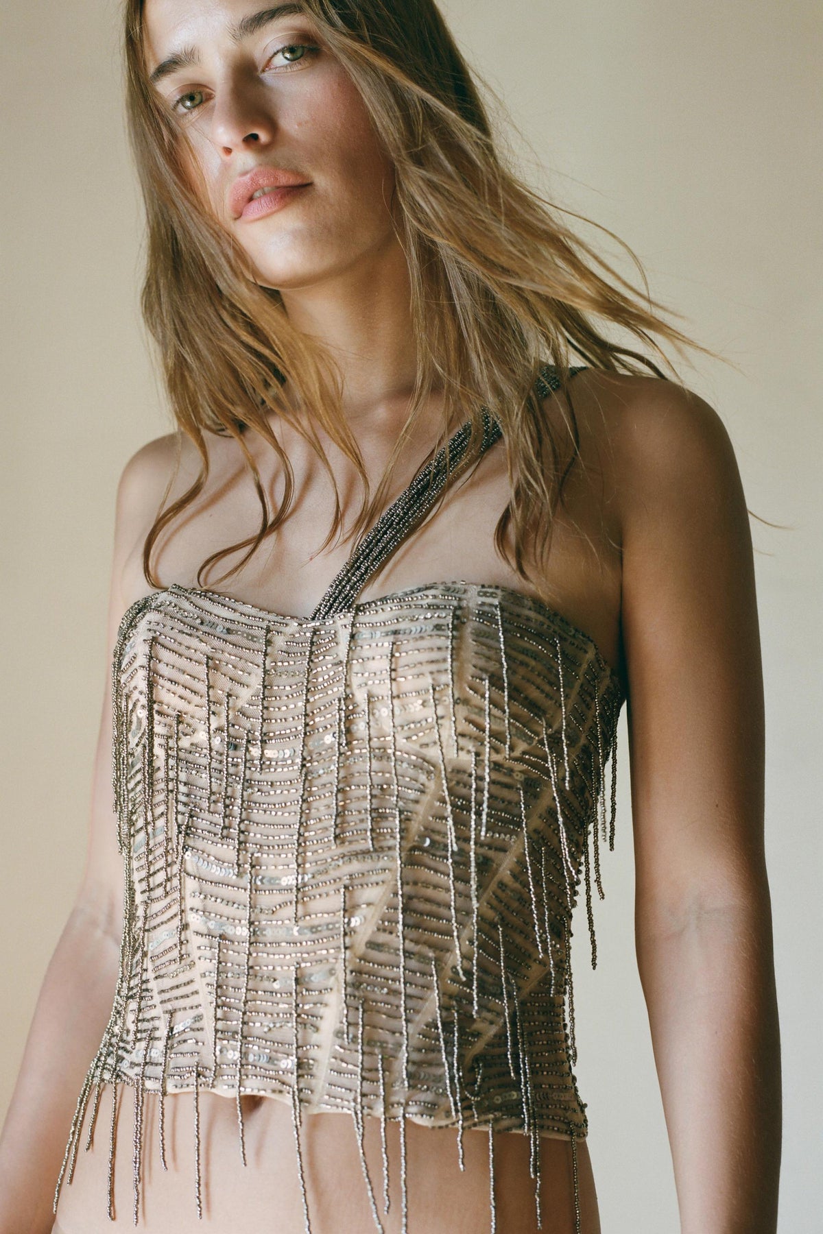 Beaded Sequin Corset