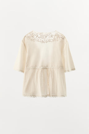 EMBROIDERED BEADED TOP