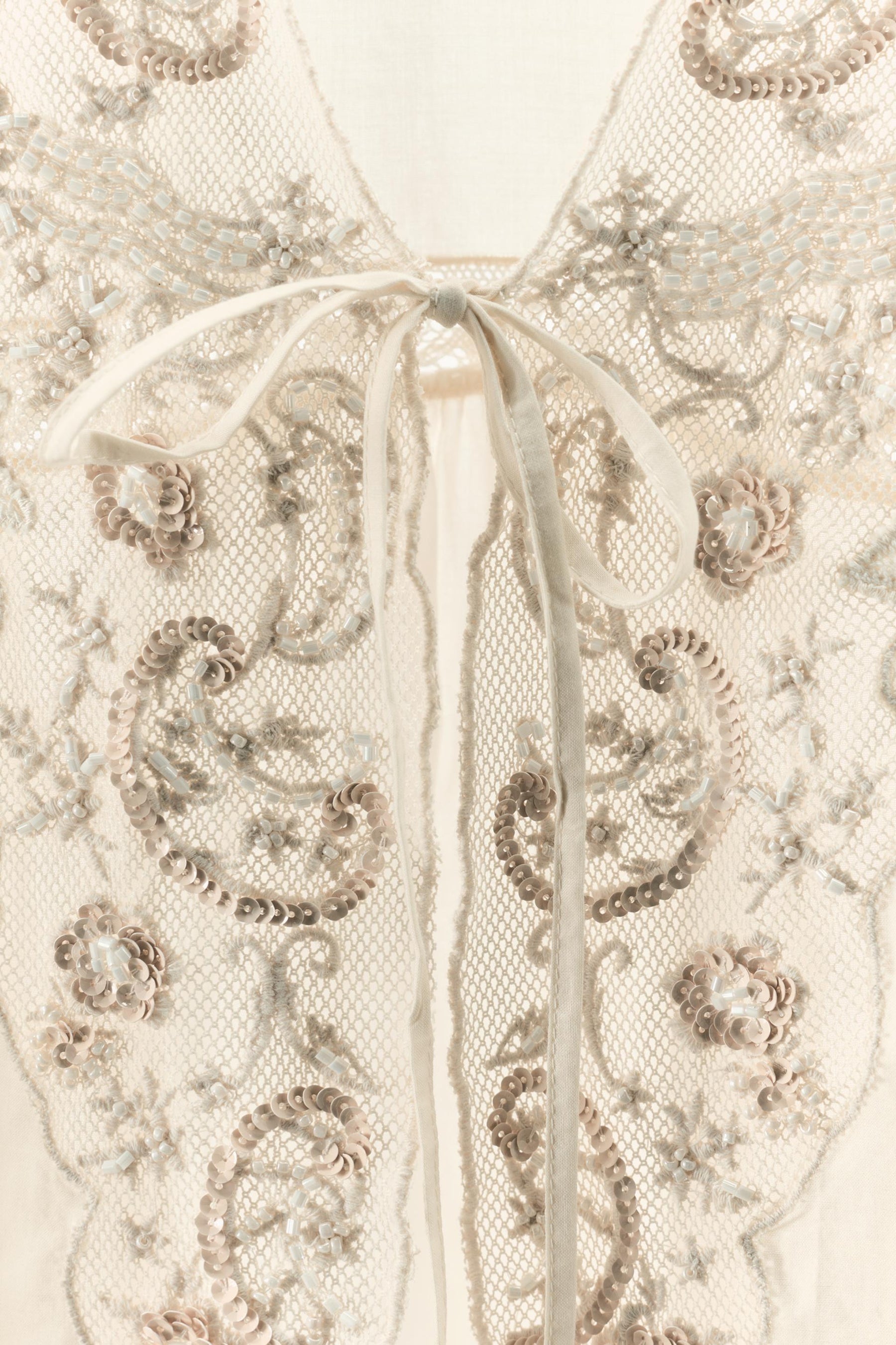 EMBROIDERED BEADED TOP