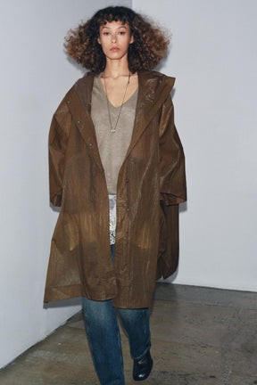 OVERSIZE HOODED CAPE RAINCOAT ZW COLLECTION - Image 2