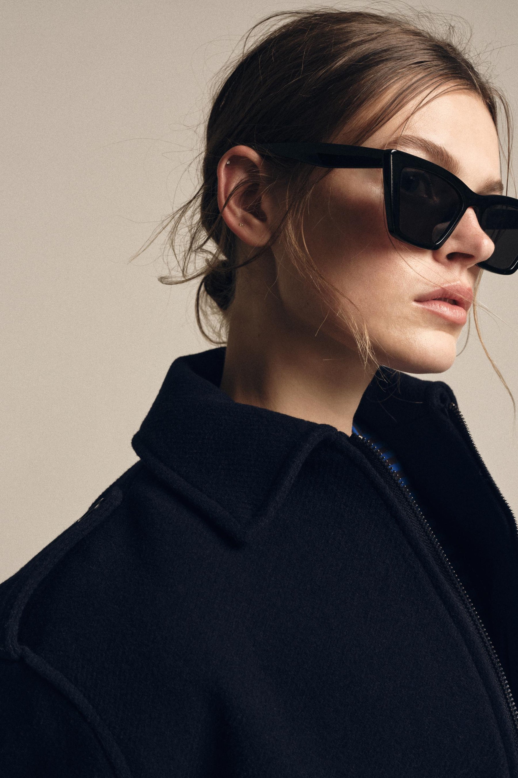 WOOL BLEND BOMBER JACKET ZW COLLECTION - Image 7