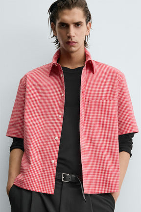 CHECKED RELAXED FIT SHIRT - Image 5