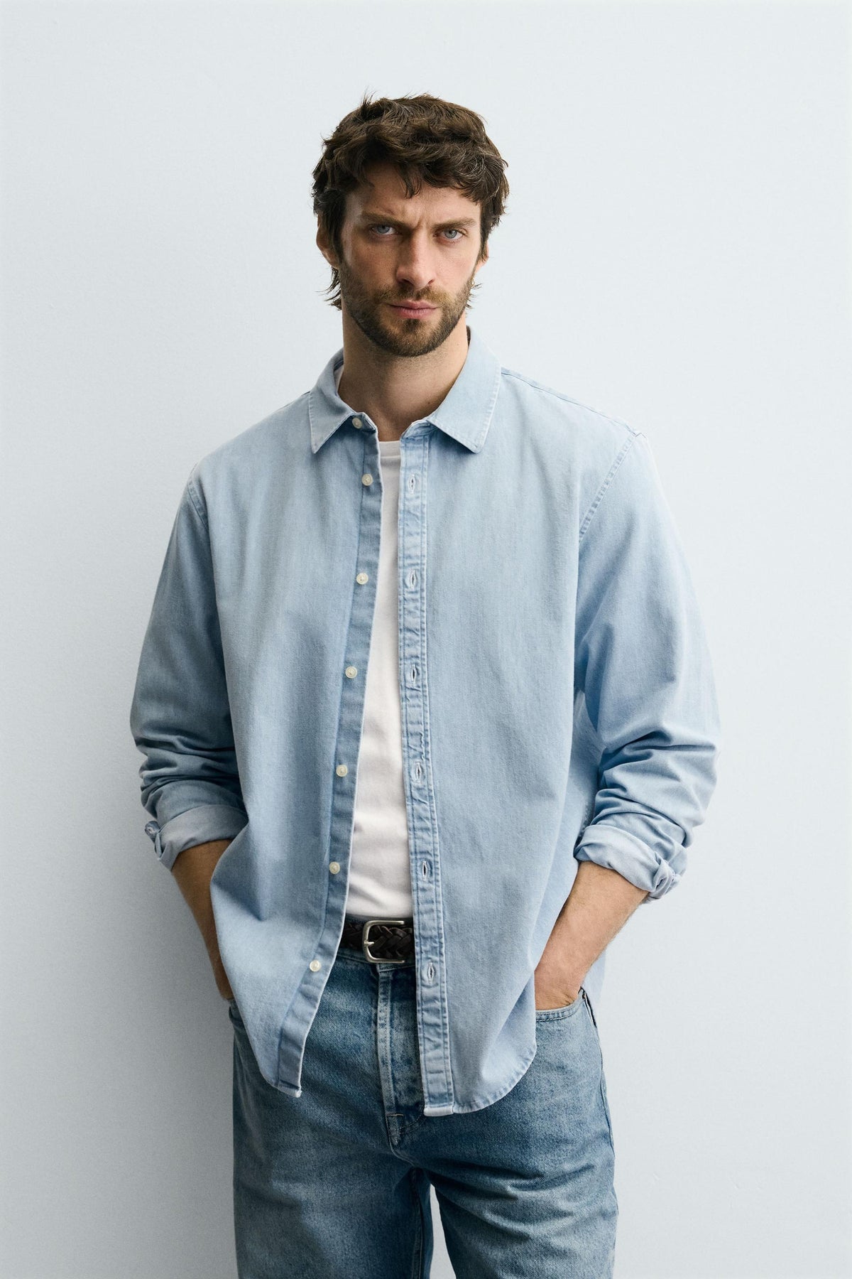 WASHED DENIM SHIRT - Image 2