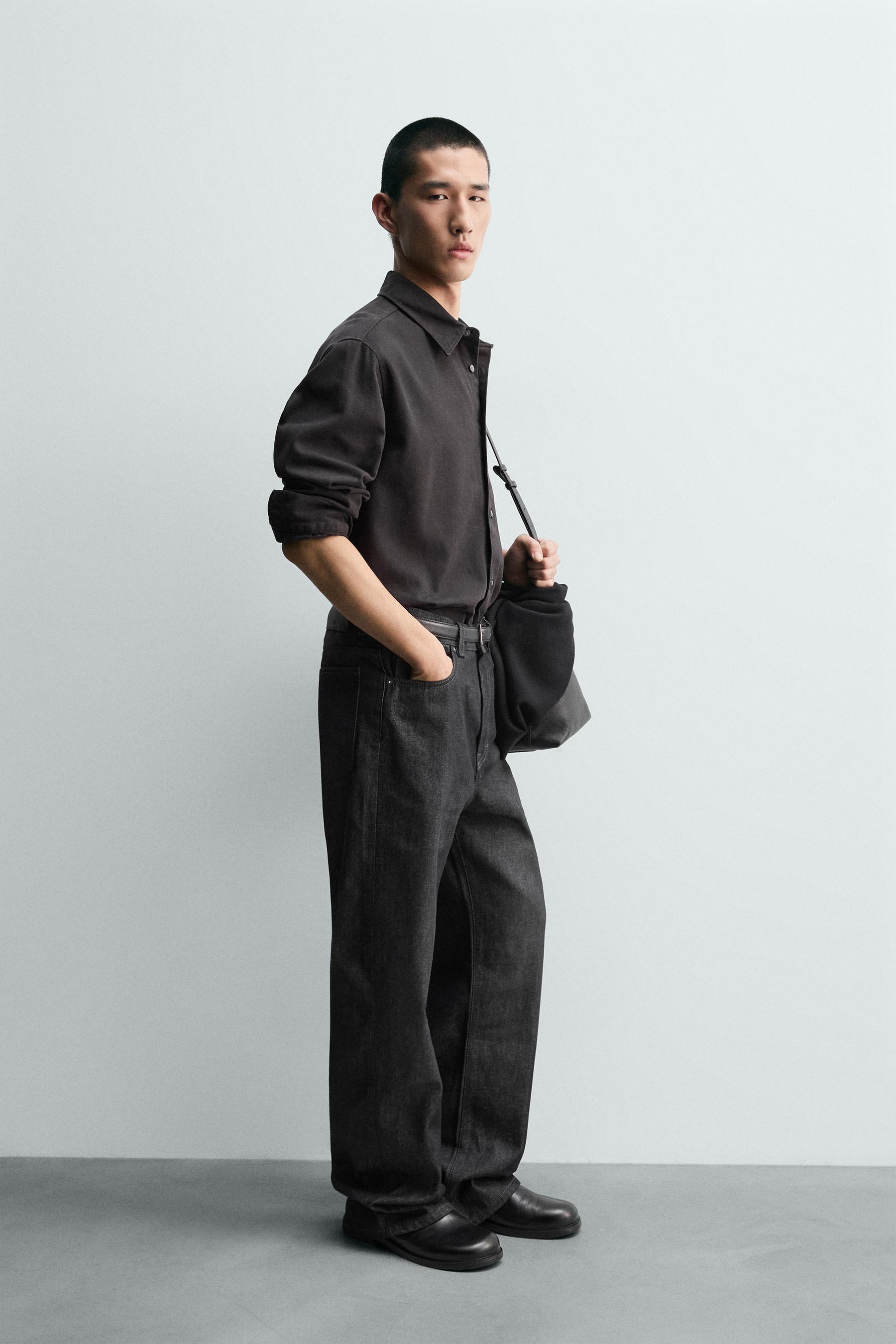 COLOURED DENIM SHIRT - Image 3