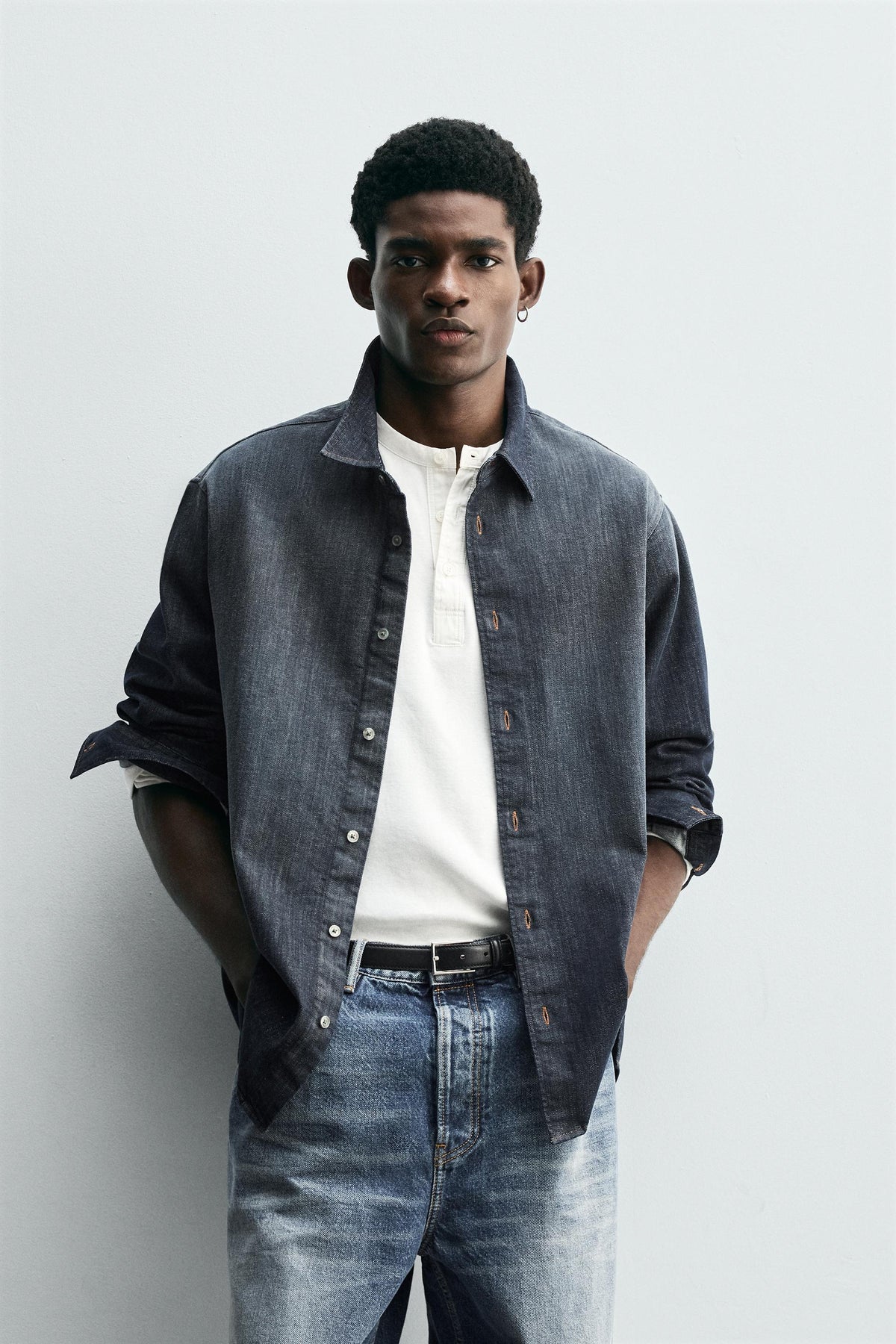 WASHED DENIM SHIRT - Image 2