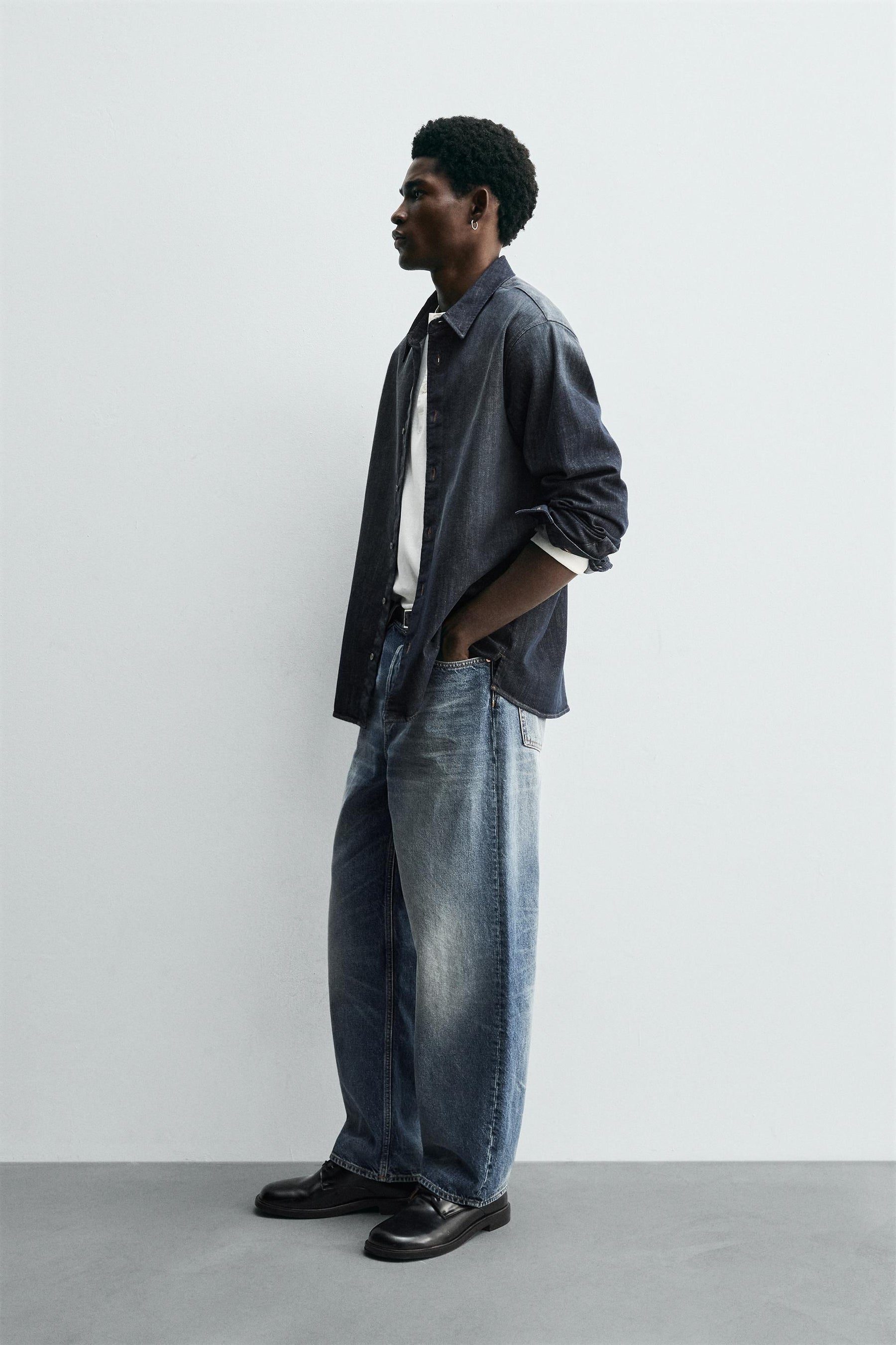 WASHED DENIM SHIRT - Image 4