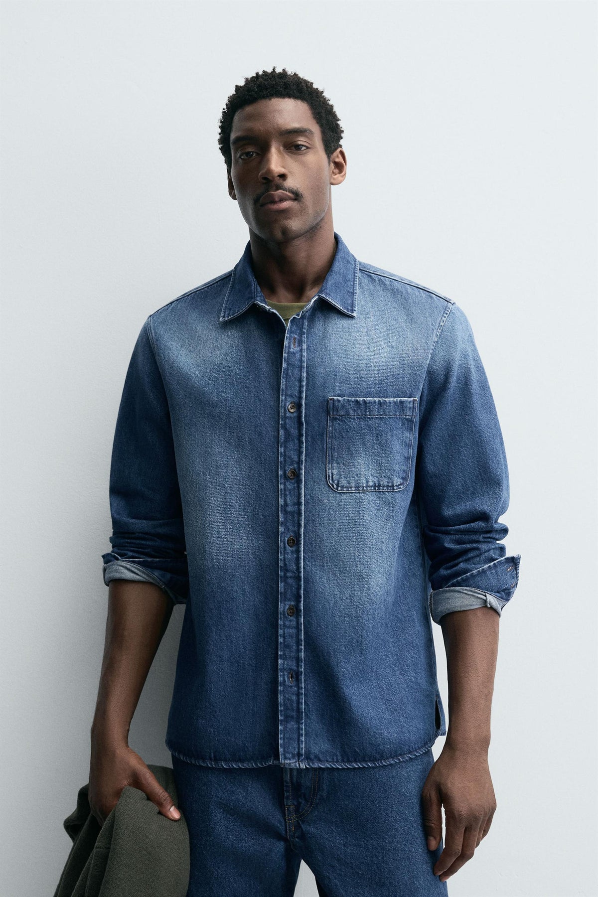 WASHED DENIM SHIRT - Image 2