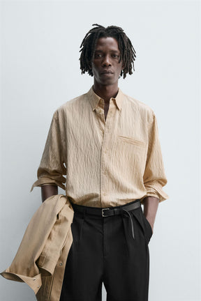 STRIPED FLOWING SHIRT - Image 2