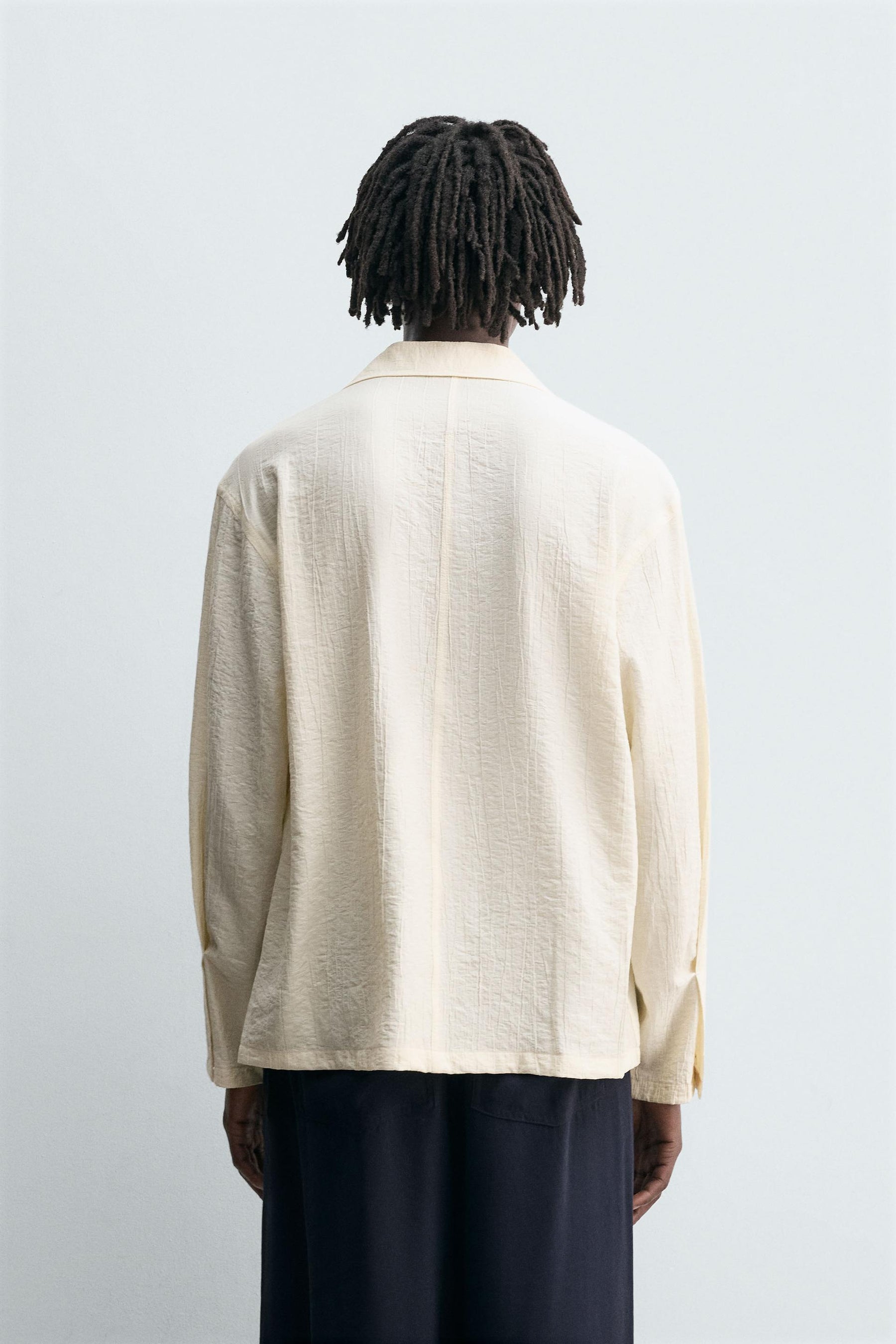 CREASED-EFFECT FLOWING SHIRT - Image 3