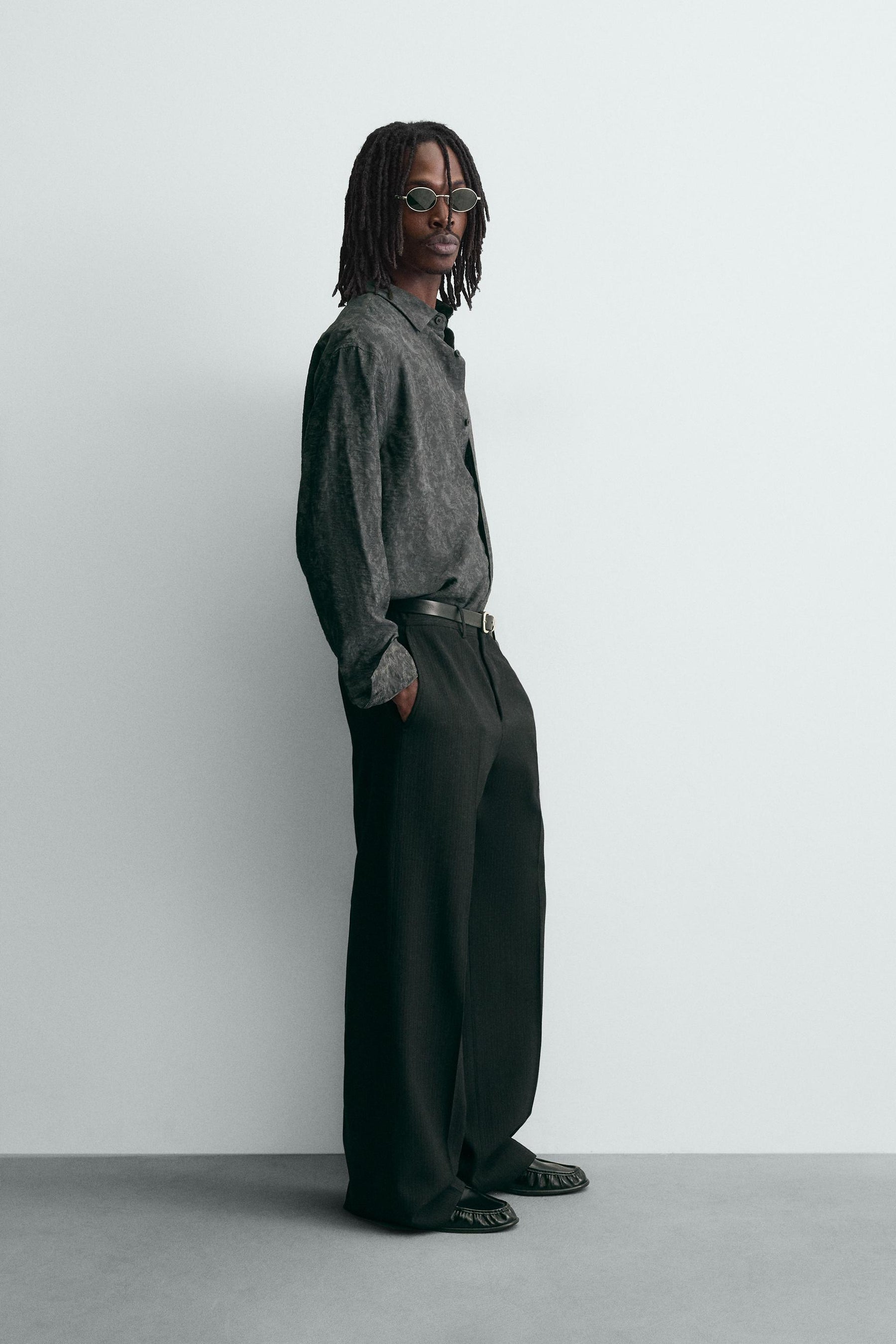 FLUID FLORAL JACQUARD SHIRT - Image 4