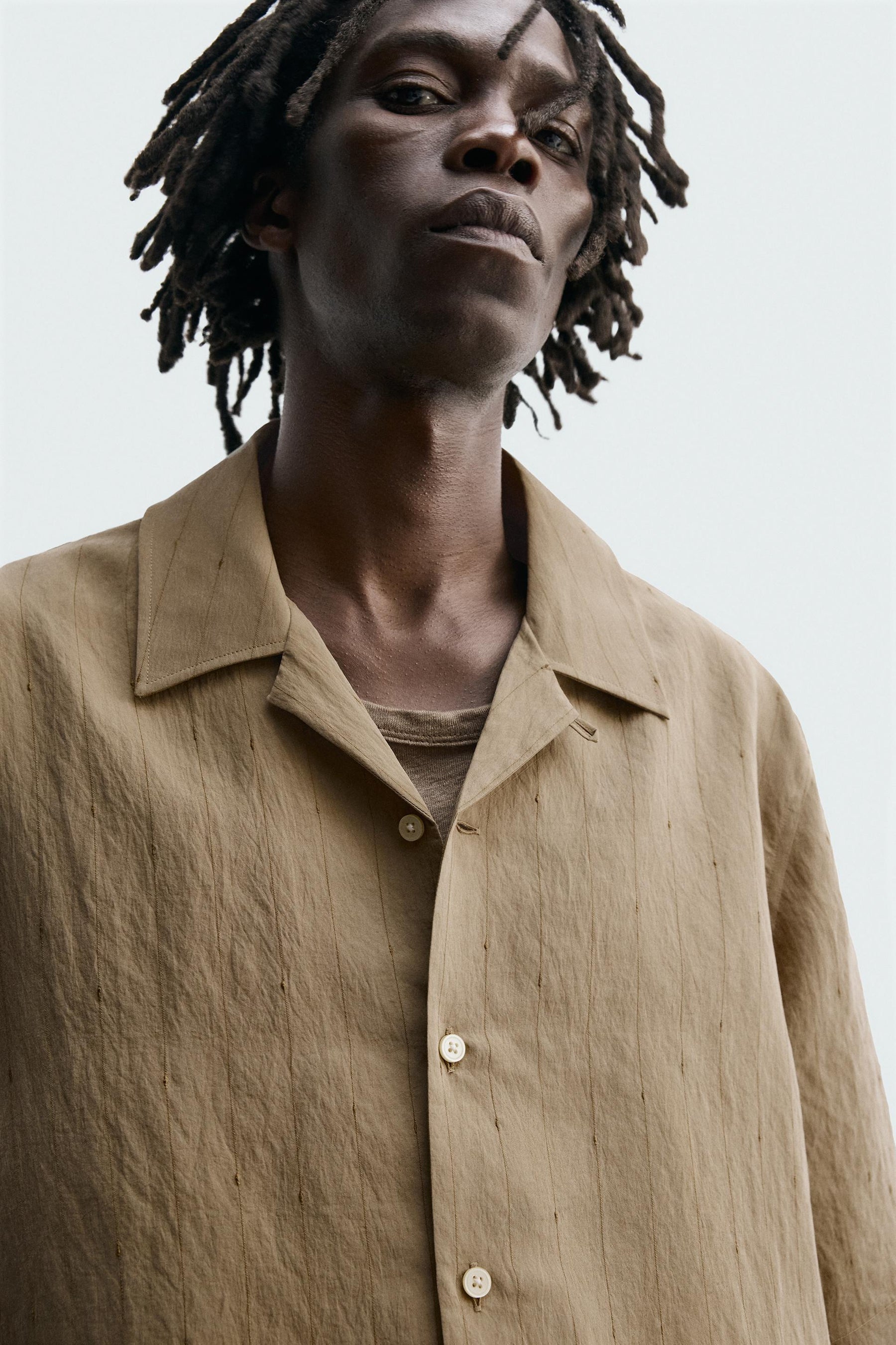 STRIPED FLOWING SHIRT - Image 5