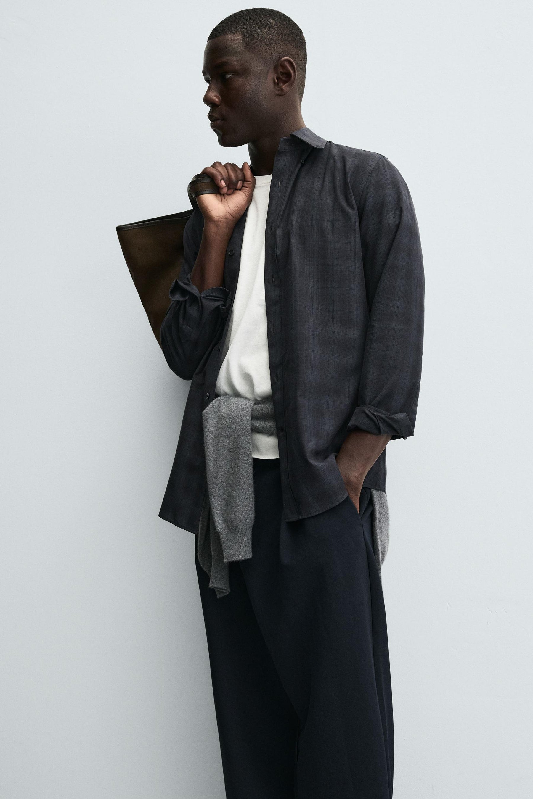 REGULAR FIT CHECK SHIRT - Image 5