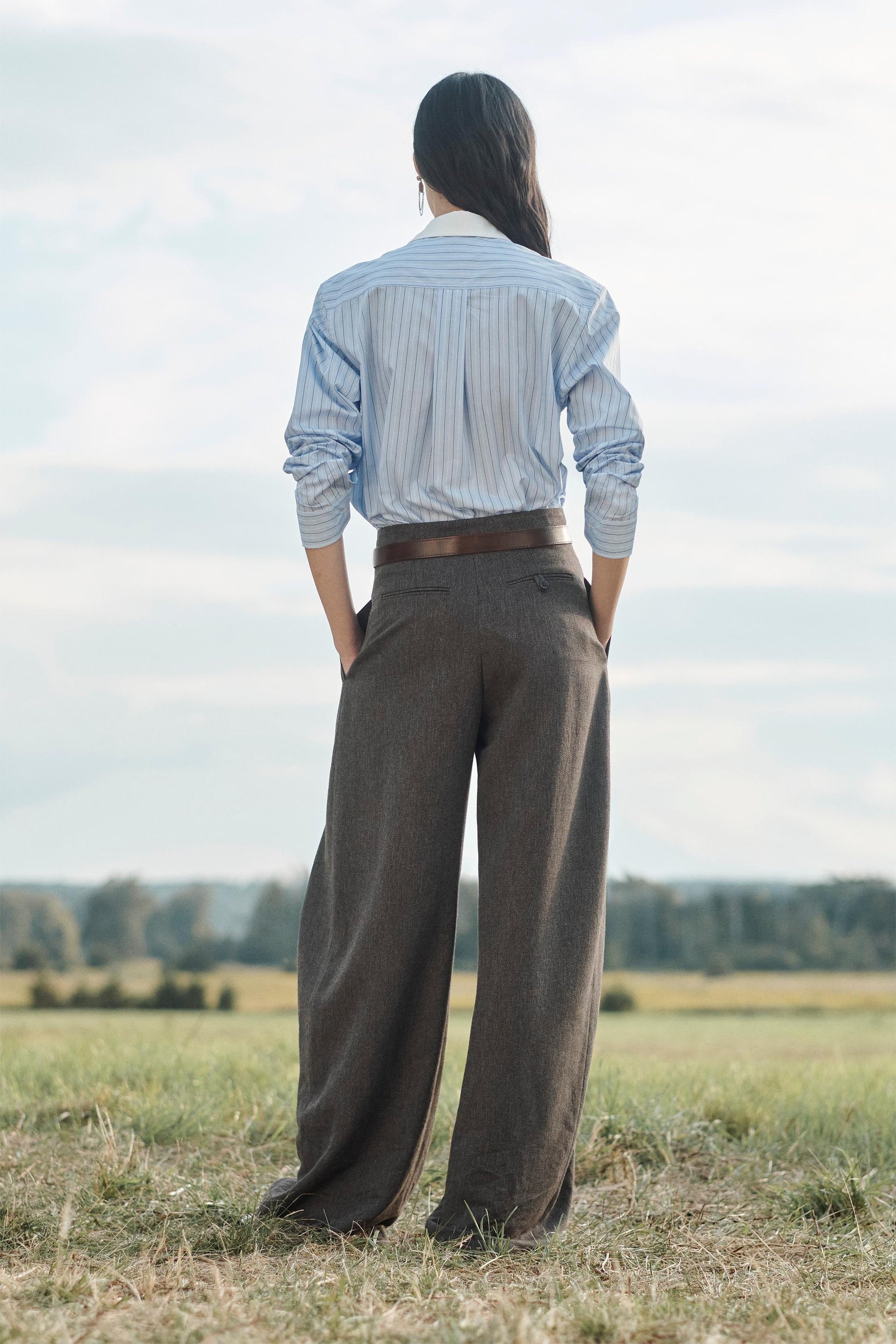 Striped Shirt with Contrast