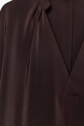 Satin Blouse with Sleeves