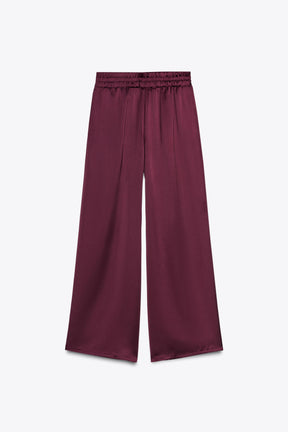 SLIM HIGH-WAIST TROUSERS