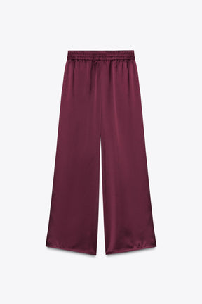 SLIM HIGH-WAIST TROUSERS