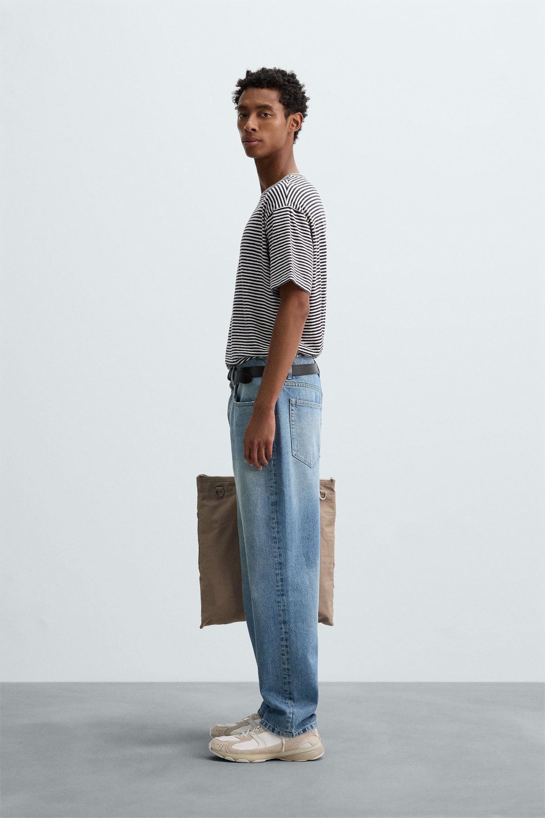 COTTON - LINEN STRIPED T-SHIRT - Image 4