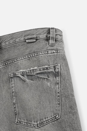 RIPPED BAGGY FIT DENIM BERMUDA SHORTS - Image 9