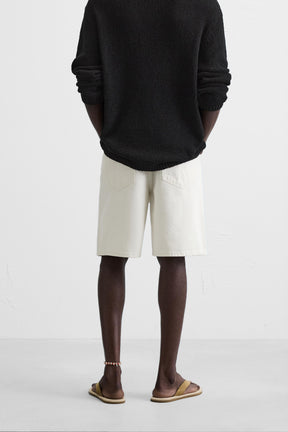 STRAIGHT-LEG DENIM BERMUDA SHORTS - Image 3